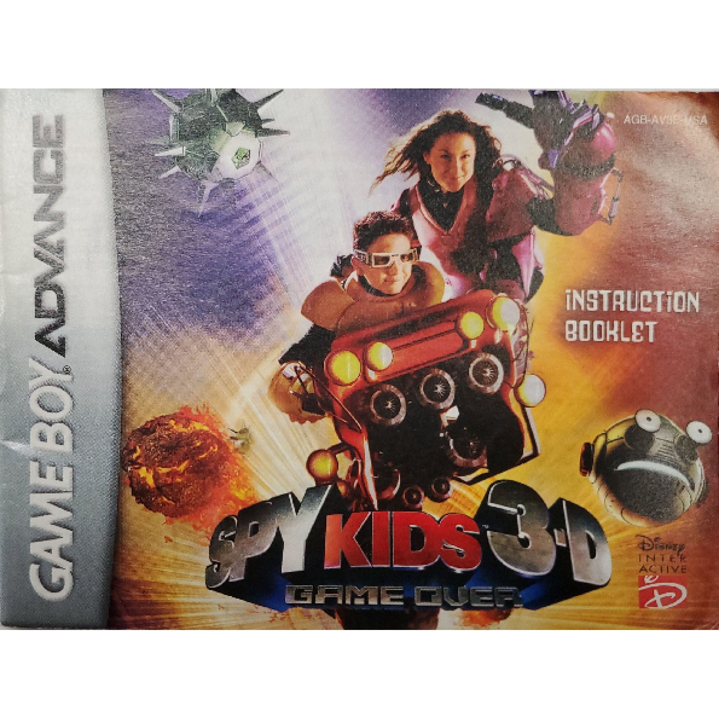 GBA - Spy Kids 3D Game Over (Manual)