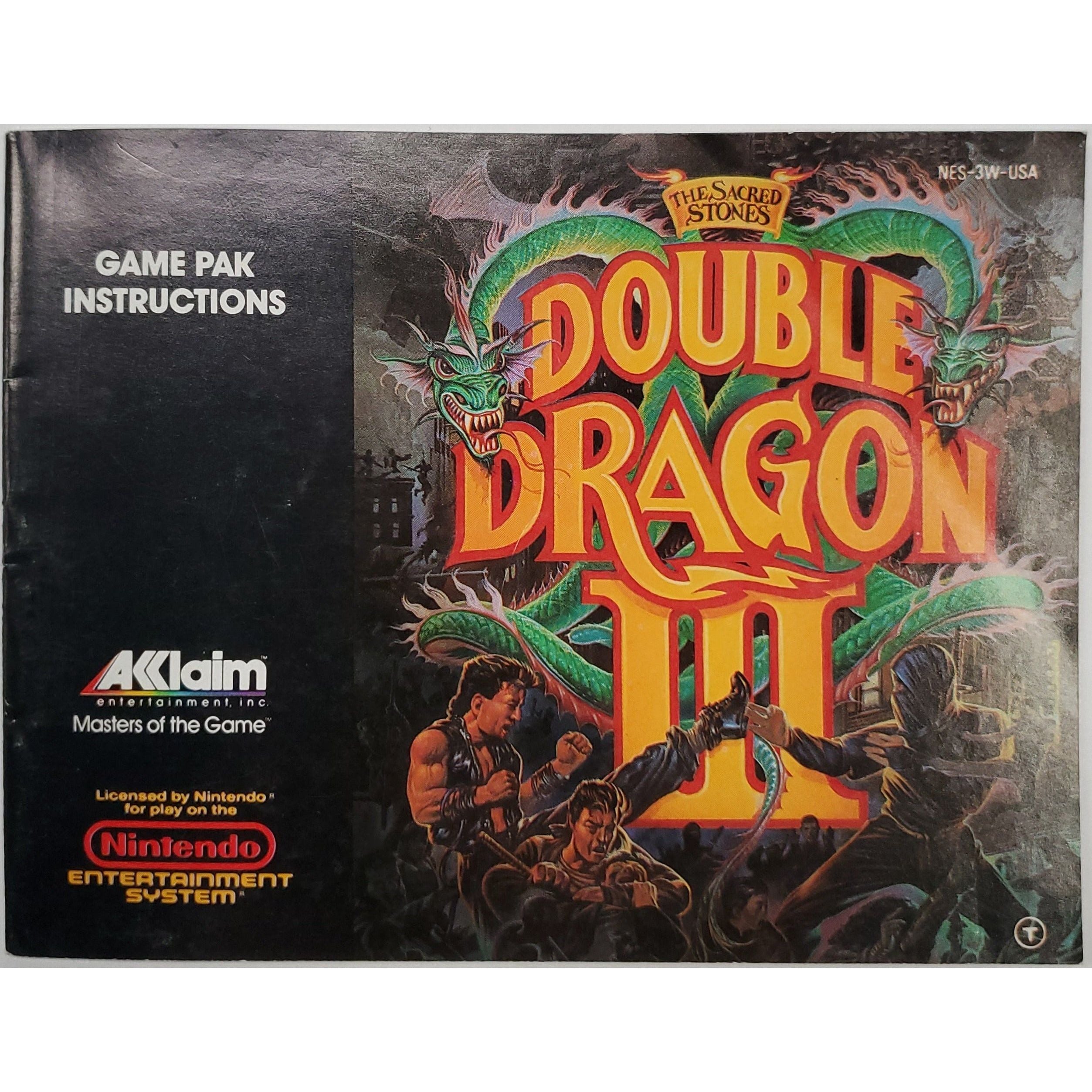 NES - Double Dragon III (Manual)