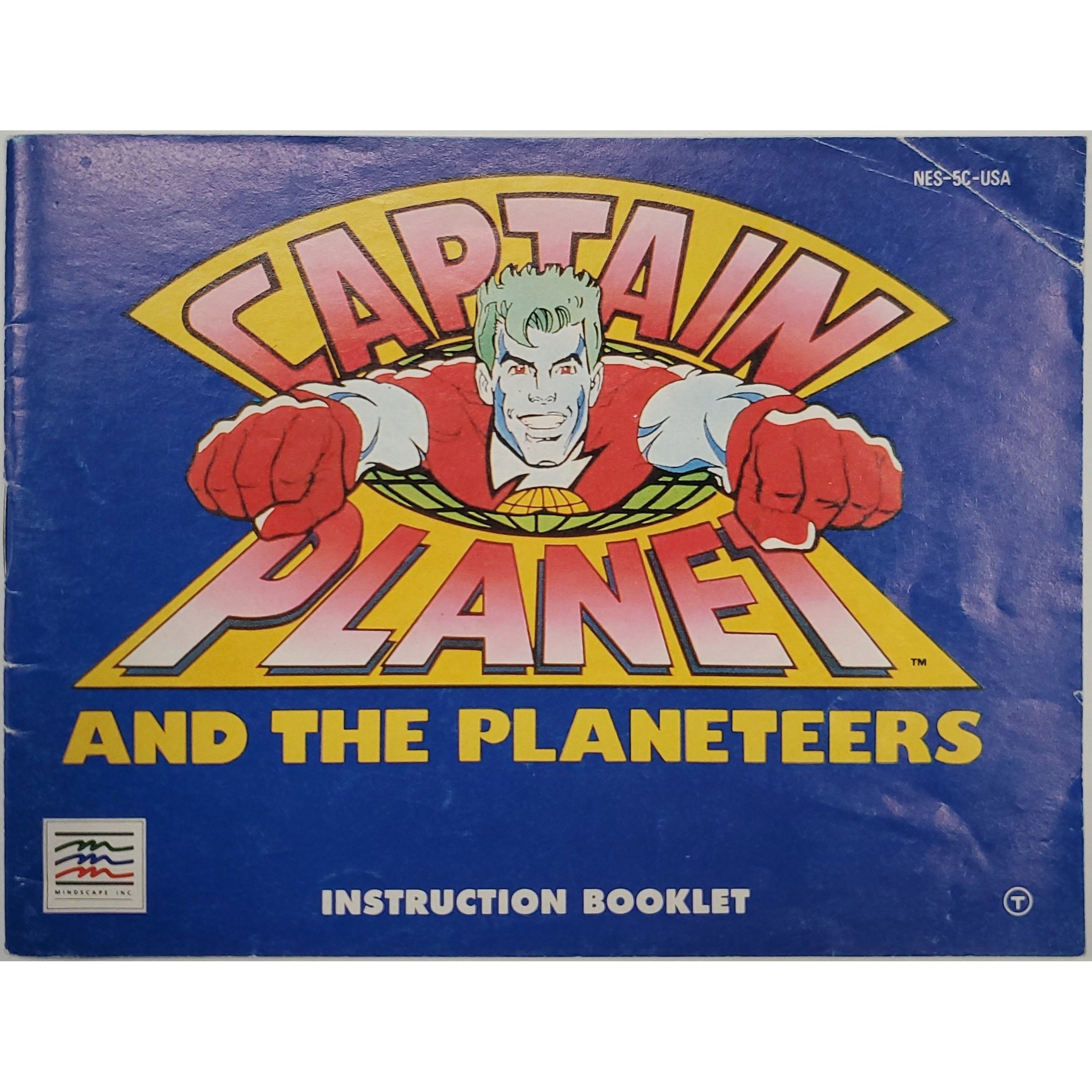 NES - Captain Planet and the Planeteers (Manual / Worn)