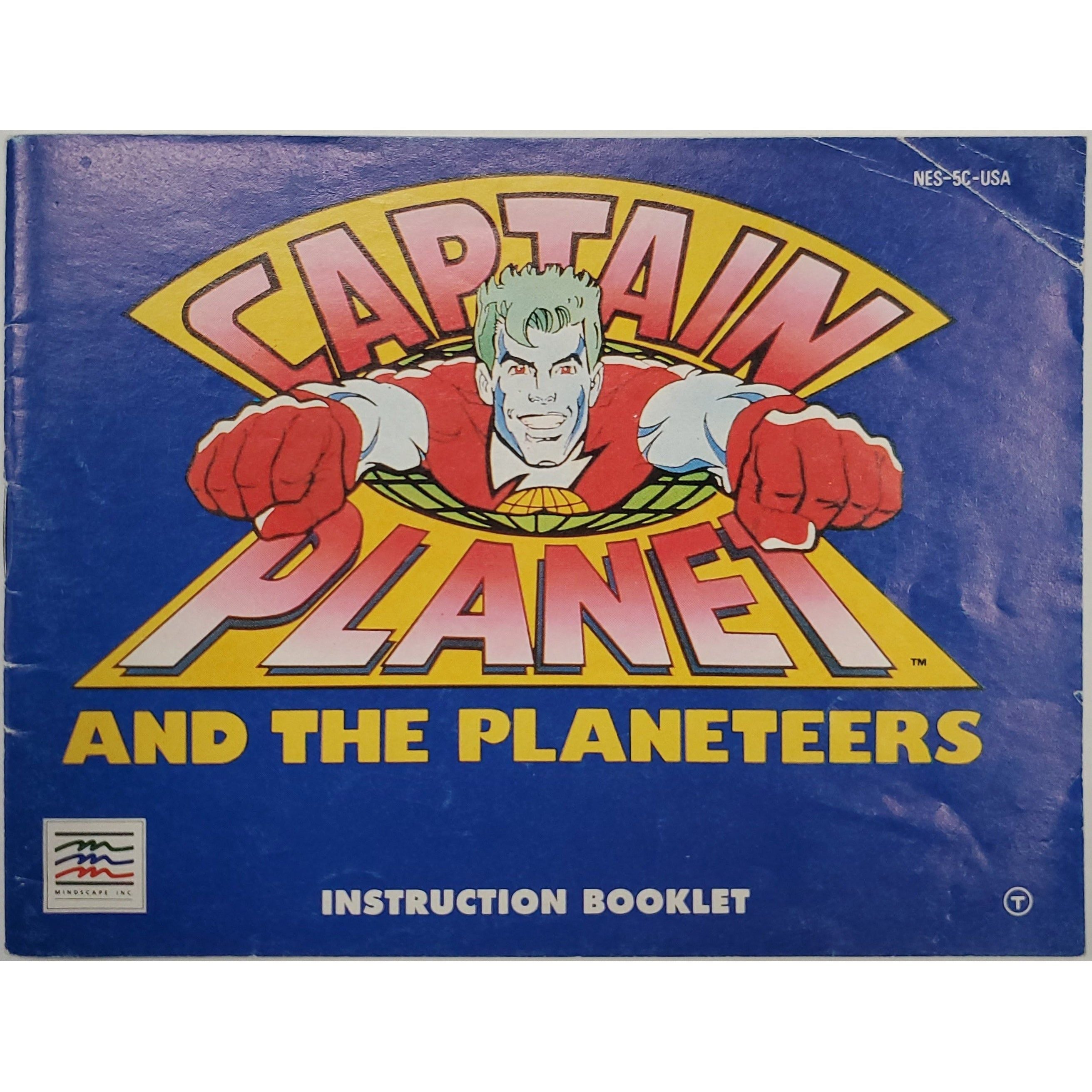 NES - Captain Planet and the Planeteers (Manual / Worn)