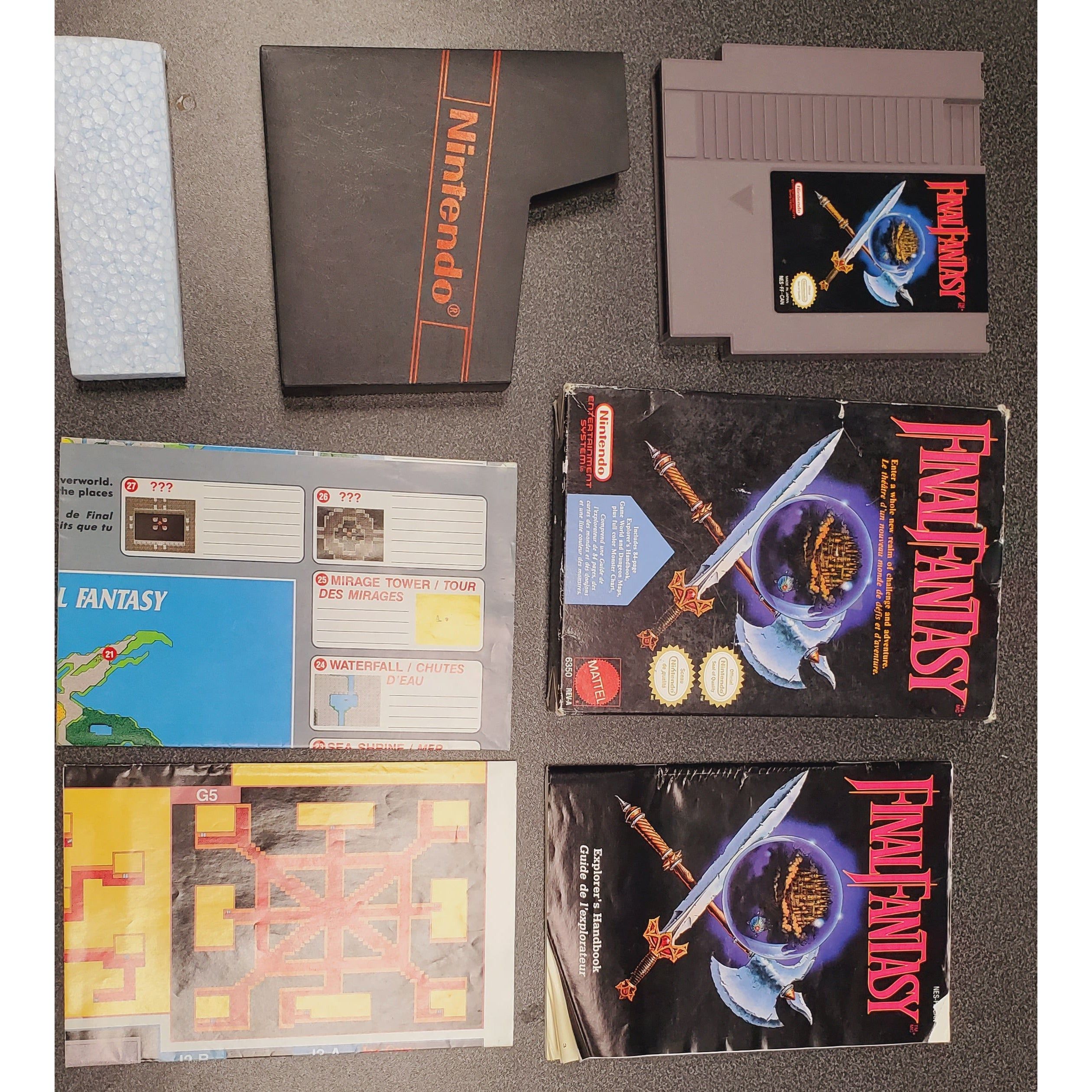 NES - Final Fantasy (complet dans la boîte / avec manuel et cartes)