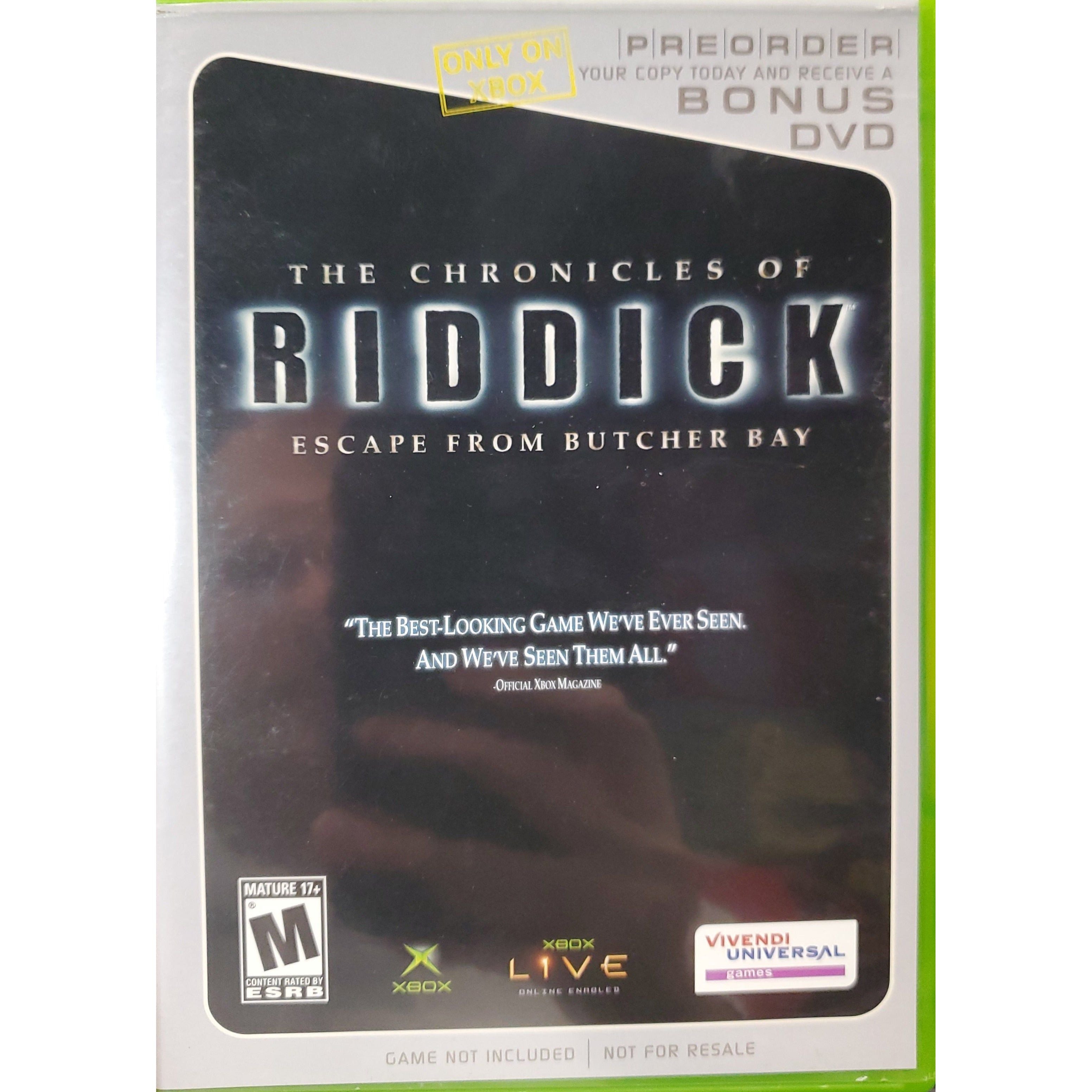 The Chronicles of Riddick Escape from Buther Bay Bonus Preorder DVD