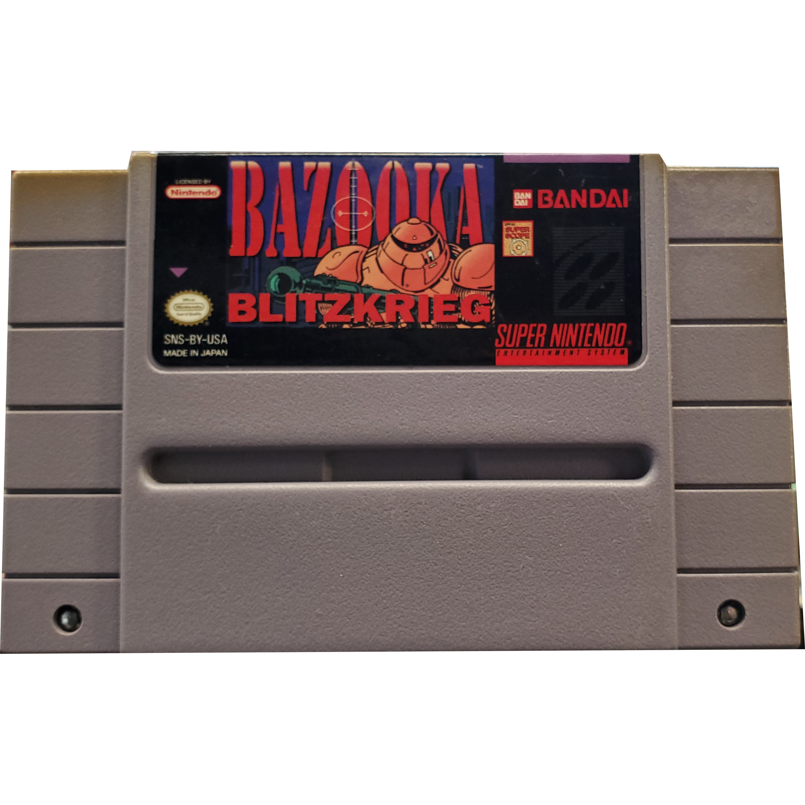SNES - Bazooka Blitzkrieg (Cartridge Only / Rough Cart)