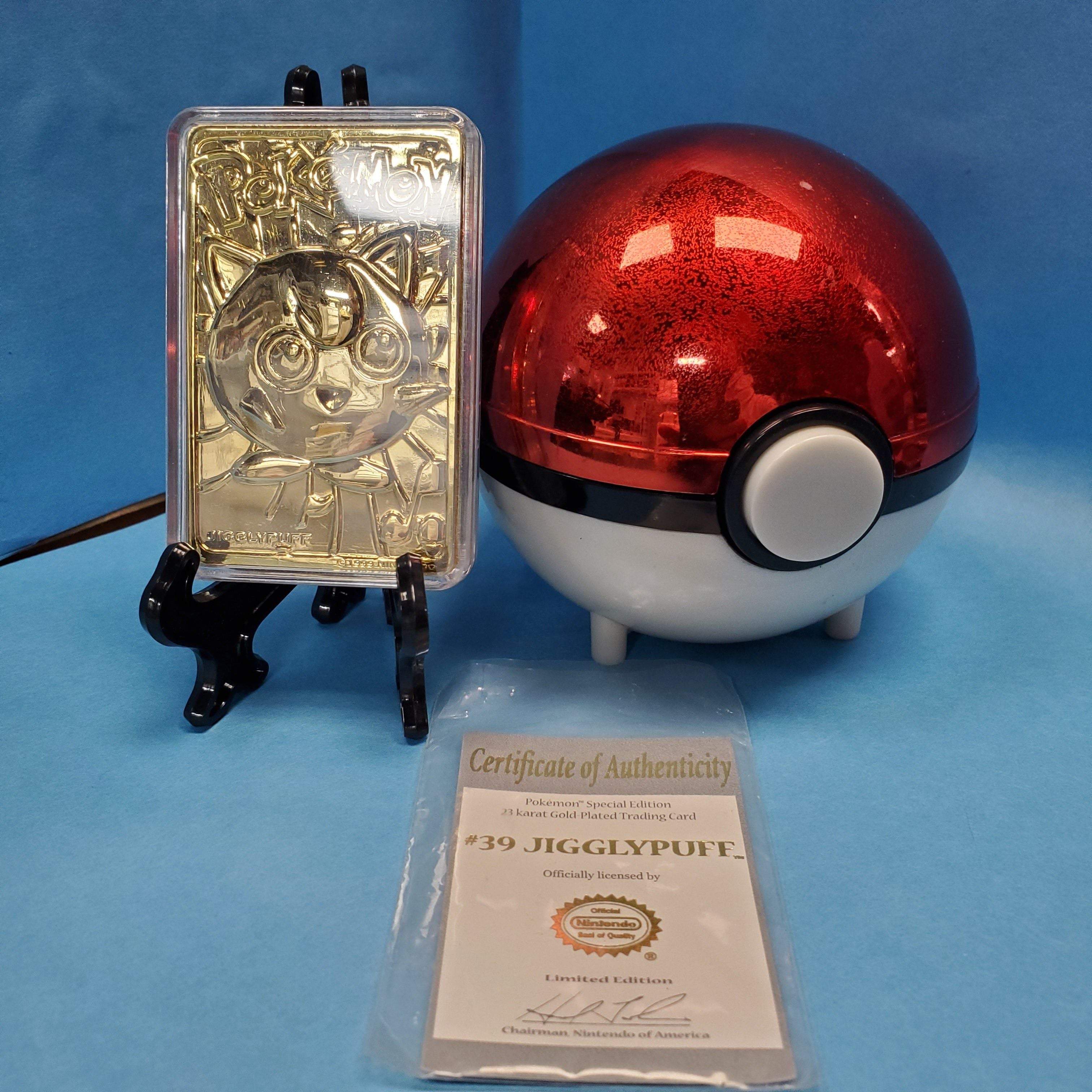 Pokemon Burger King Gold-Plated Trading Card - Jigglypuff