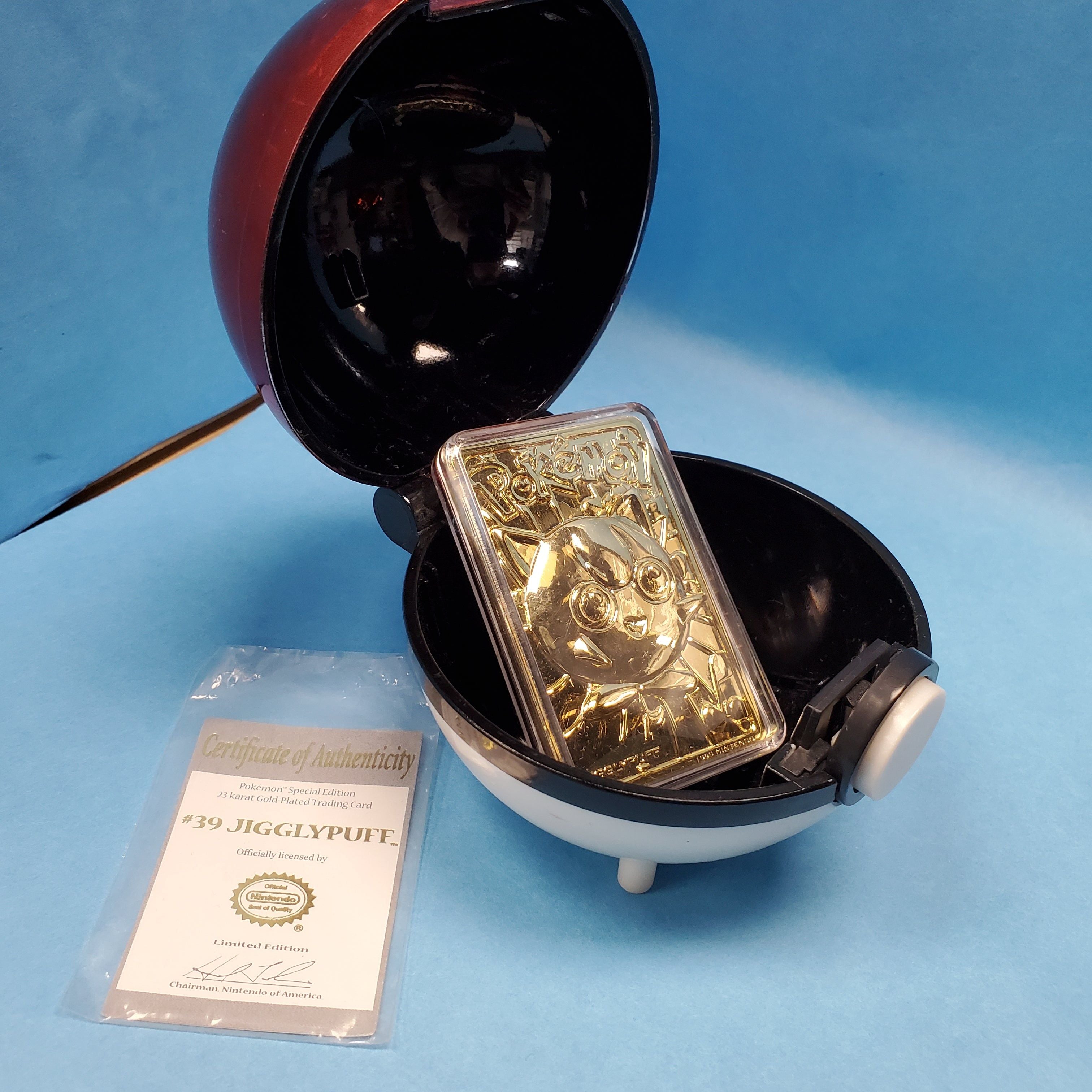 Pokemon Burger King Gold-Plated Trading Card - Jigglypuff