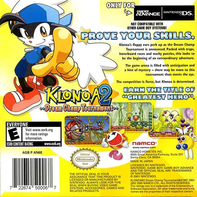 GBA - Klonoa 2 Dream Champ Tournament (Cartridge Only)