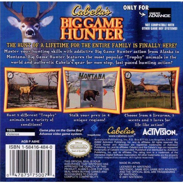 GBA - Cabela's Big Game Hunter