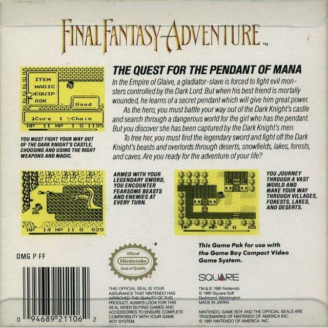 GB - Final Fantasy Adventure (Cartridge Only)