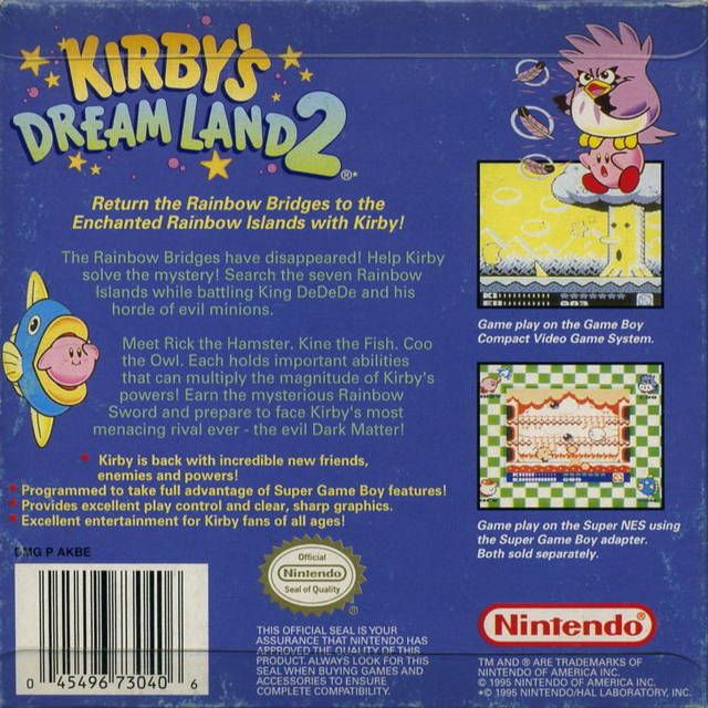 GB - Kirby's Dream Land 2 (cartouche uniquement)