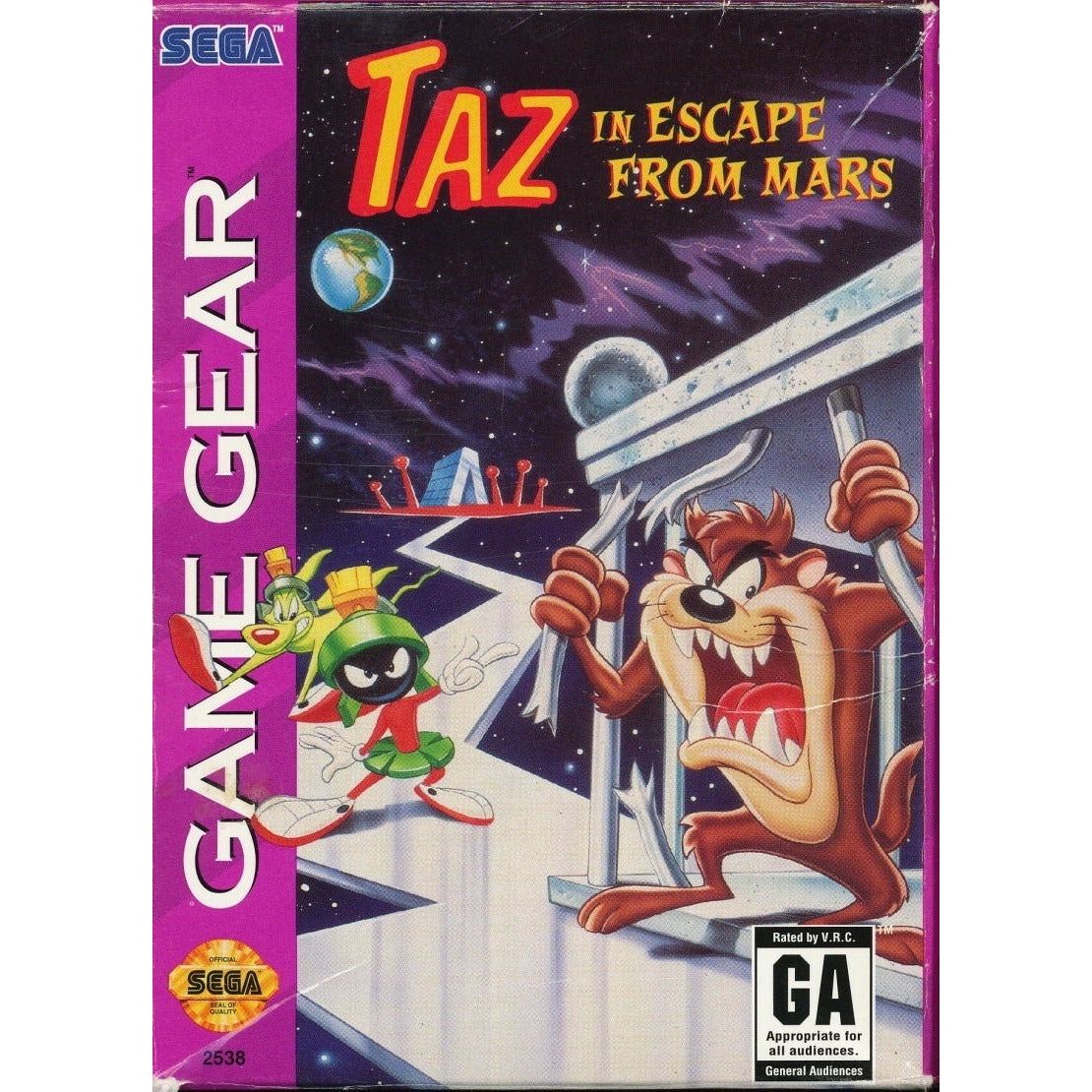 GameGear - Taz dans Escape From Mars (cartouche uniquement)