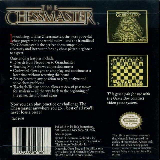 GB - The Chessmaster (Cartridge Only)