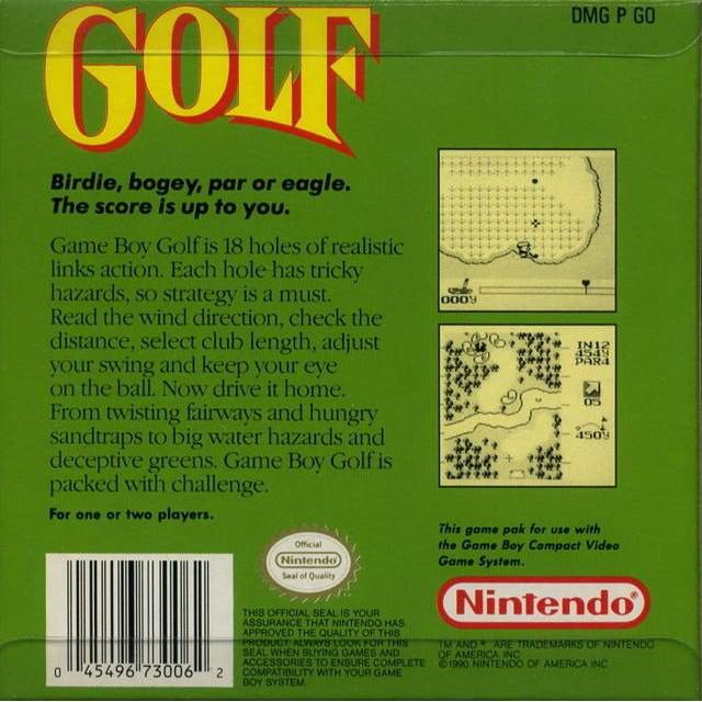 GB - Golf (Cartridge Only)