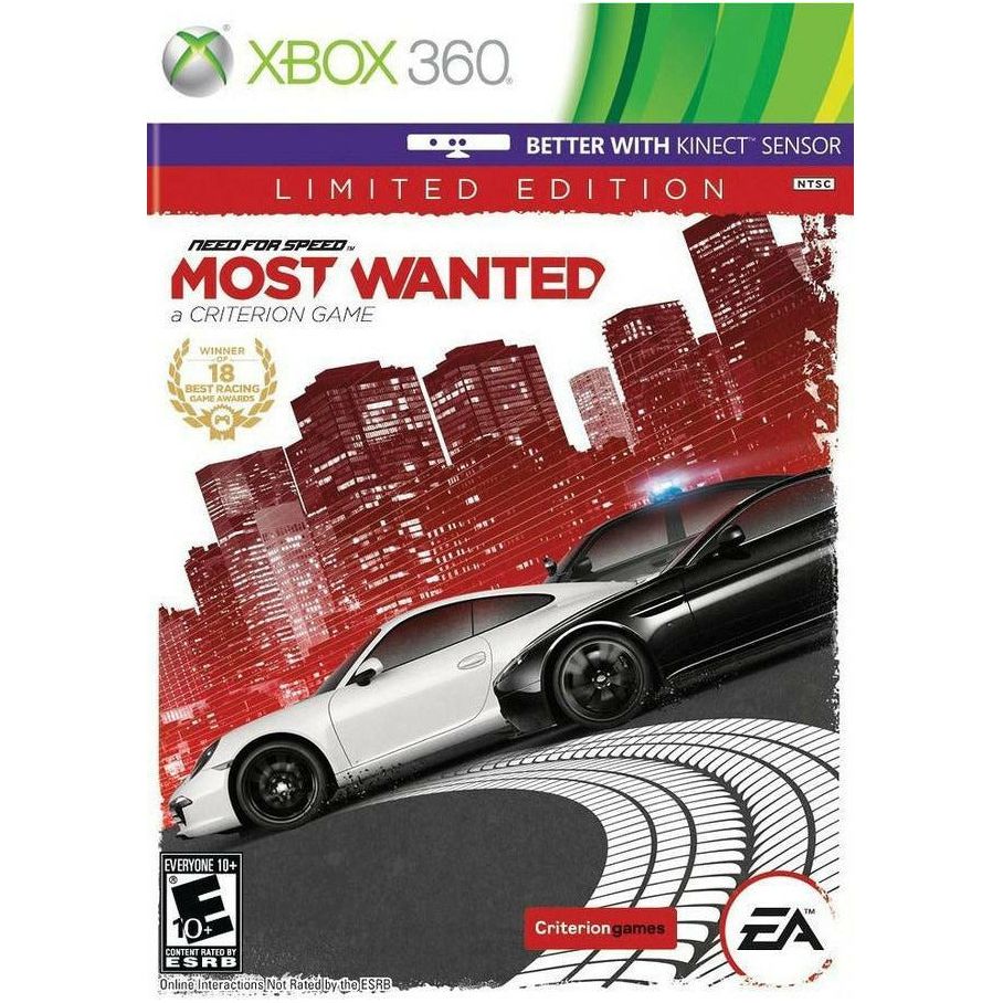 XBOX 360 - Need For Speed ​​Most Wanted, un jeu Criterion, édition limitée