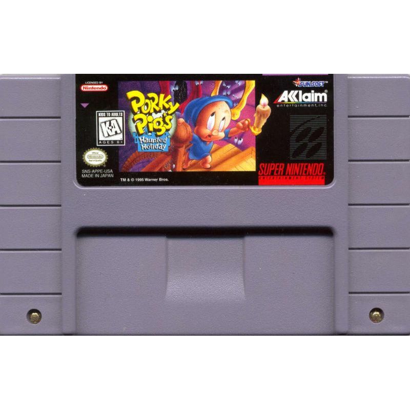 SNES - Porky Pigs Haunted Holiday (cartouche uniquement)