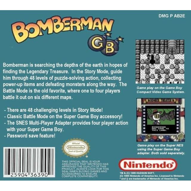 GB - Bomberman GB (Cartridge Only)