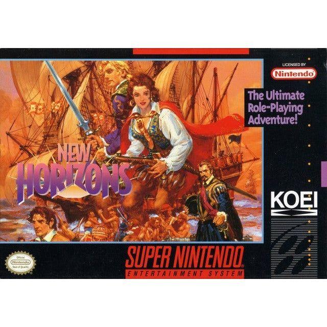 SNES - New Horizons (Complete in Box)