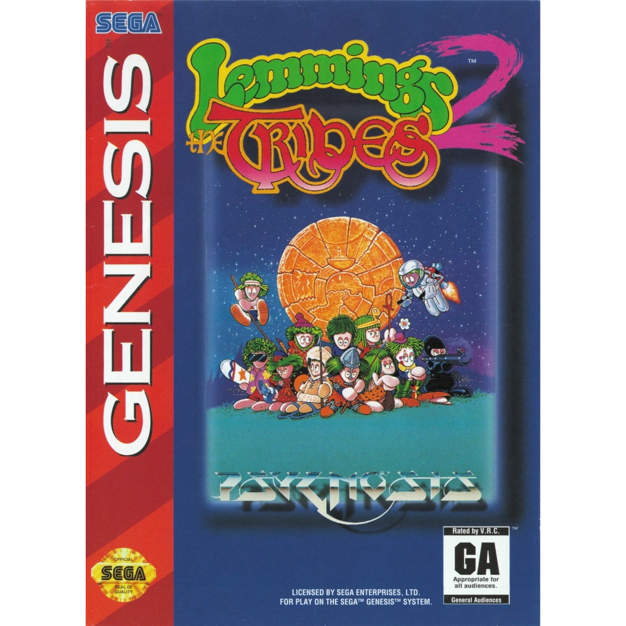 Genesis - Lemmings 2 The Tribes (cartouche uniquement)