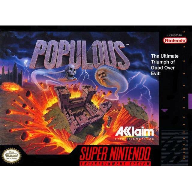 SNES - Populous (Complete in Box)