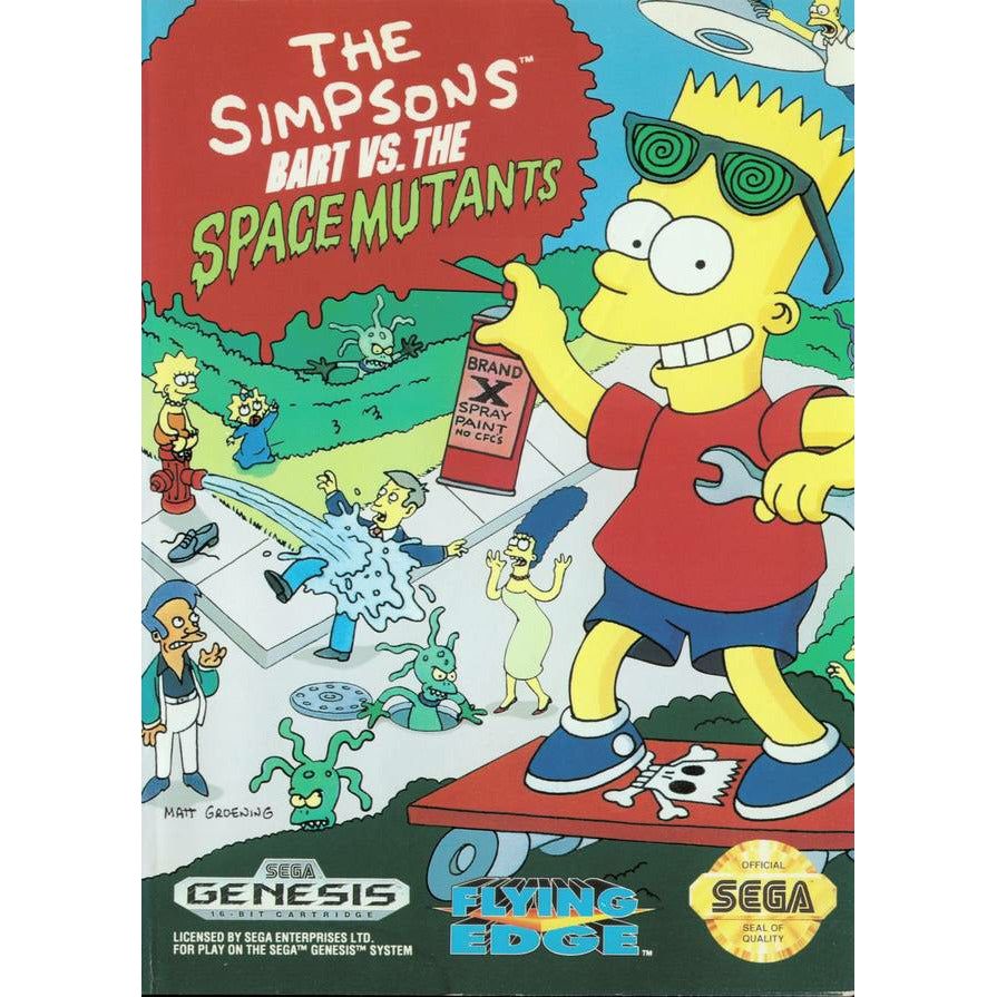 Genesis - Les Simpsons Bart contre les mutants de l'espace (cartouche uniquement)