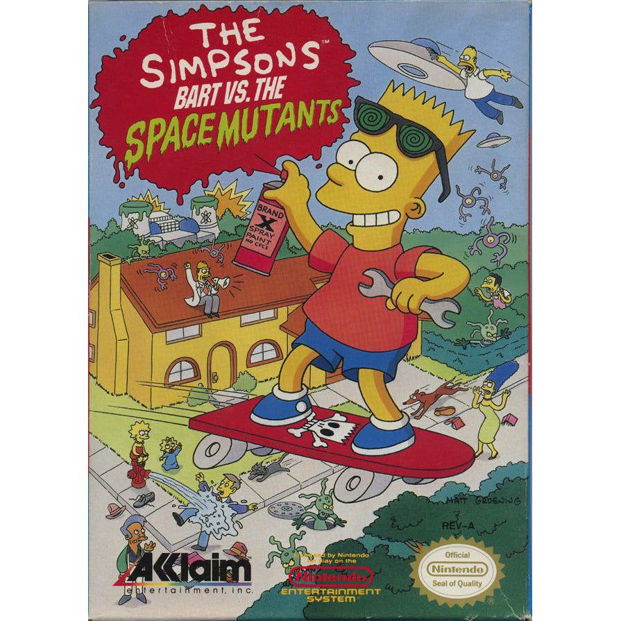 NES - Les Simpsons Bart vs les Space Mutants (Complet en boîte)
