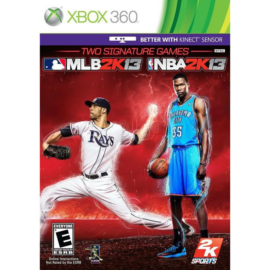 XBOX 360 - Pack combiné MLB 2K13 / NBA 2K13