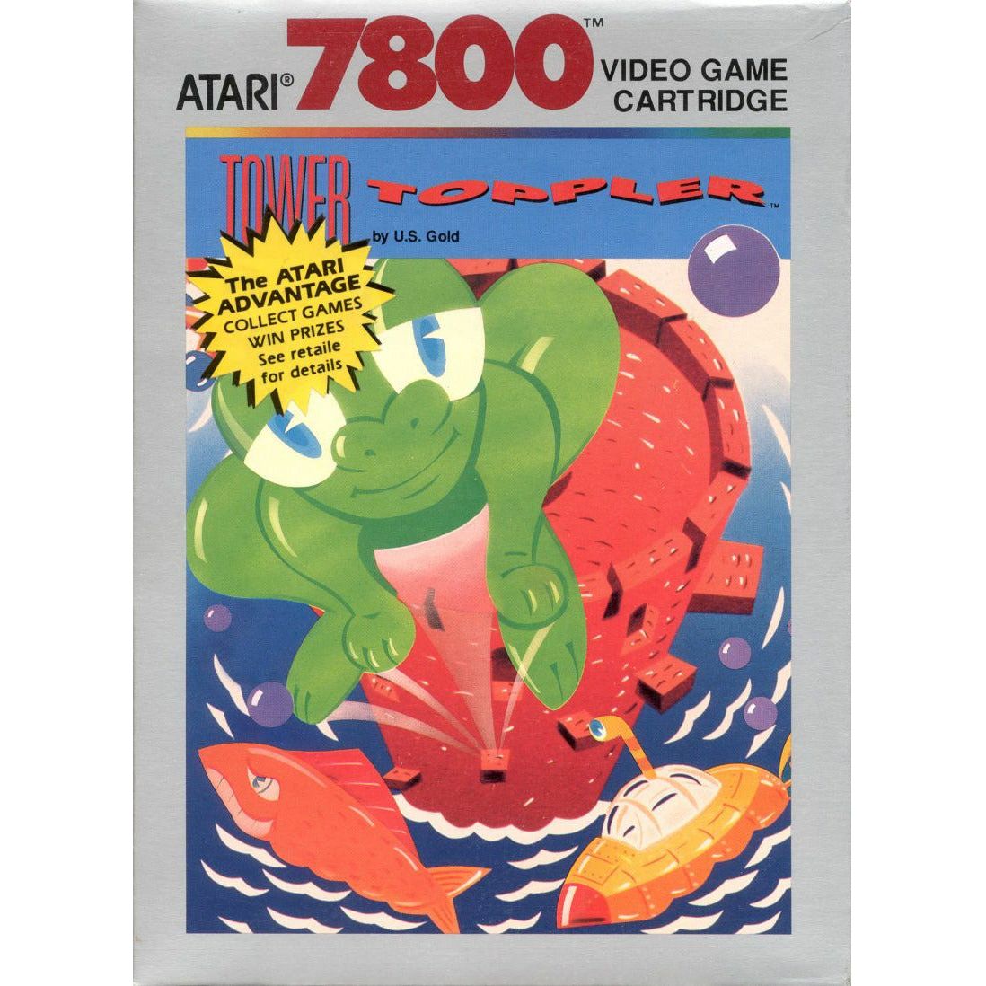 Atari 7800 - Tower Toppler (Complete in Box)