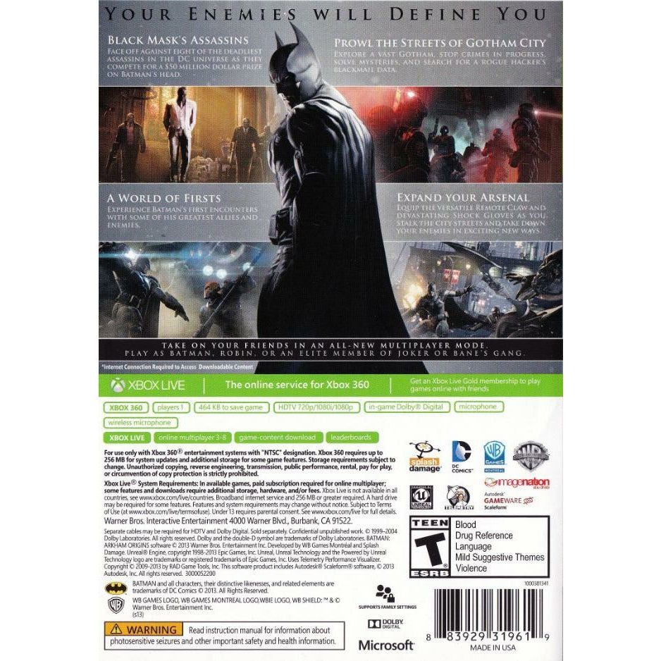 XBOX 360 - Batman Arkham Origines