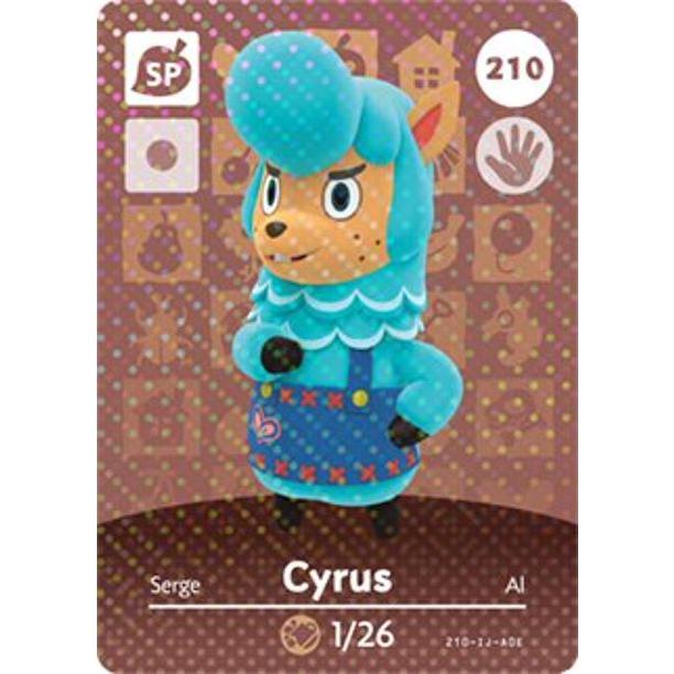 Amiibo - Carte Cyrus Animal Crossing (#210)