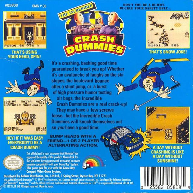 GB - The Incredible Crash Dummies (Cartridge Only)