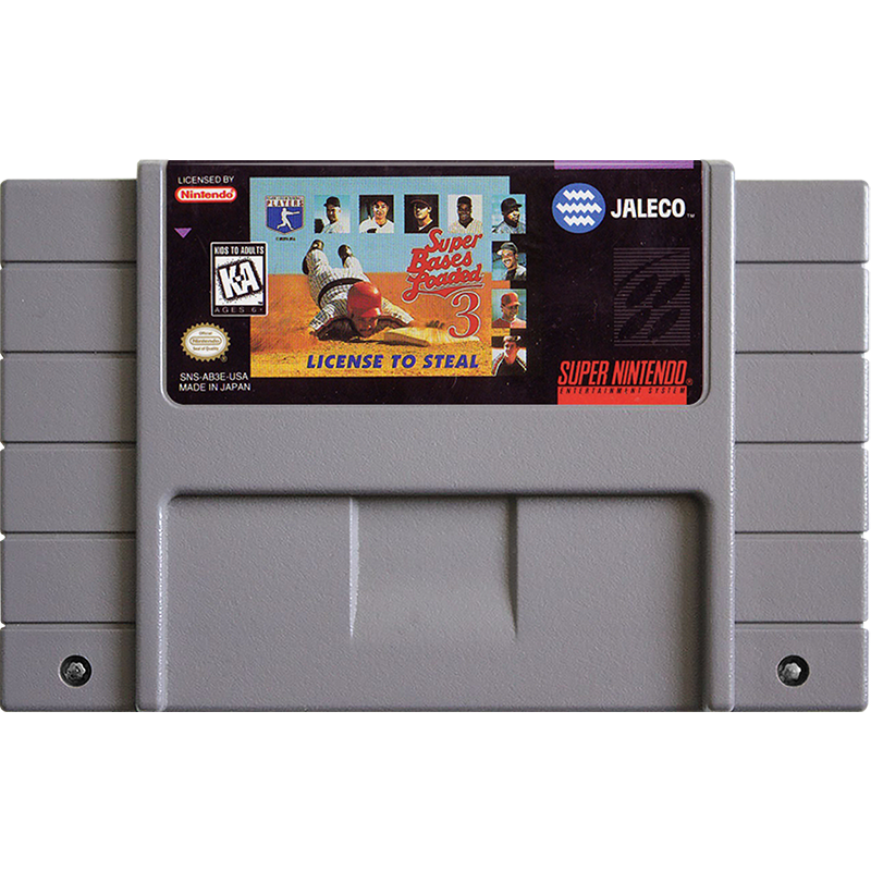 SNES - Super Bases Loaded 3 License To Steal (cartouche uniquement)