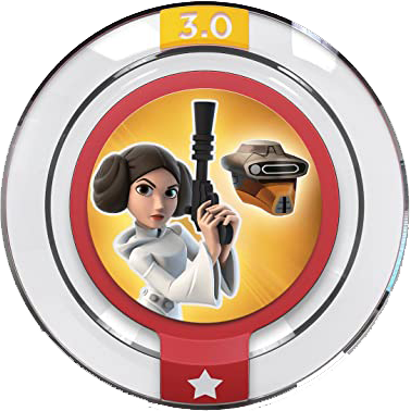 Disney Infinity 3.0 - Disque d'alimentation rond de déguisement de princesse Leia Boushh