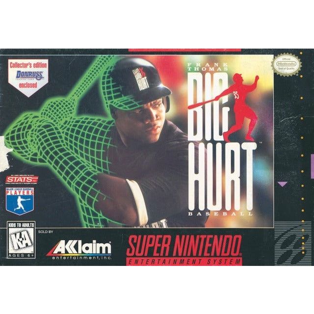 SNES - Frank Thomas Big Hurt Baseball (Complete in Box)