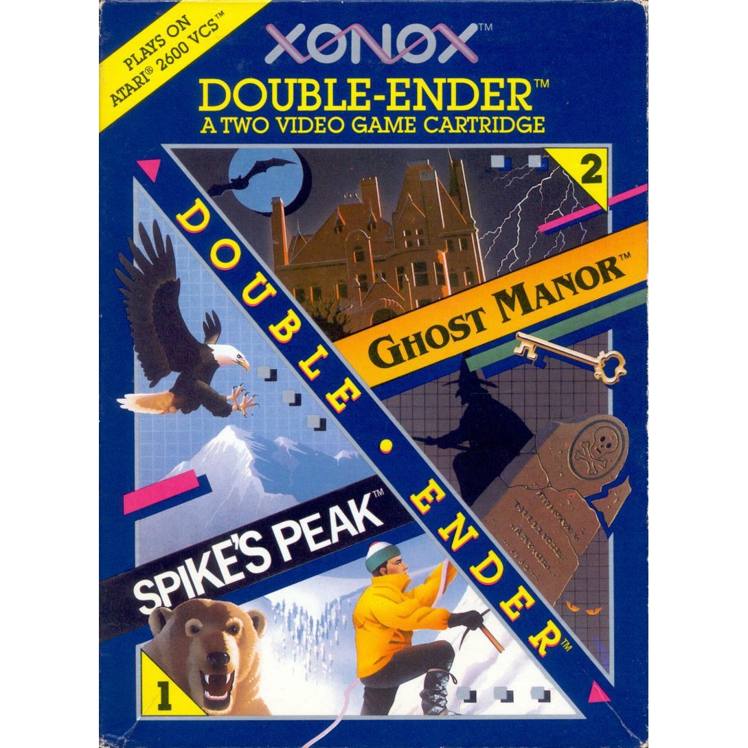 Atari 2600 - Double Ender Spike's Peak / Ghost Manor (Cartridge Only)