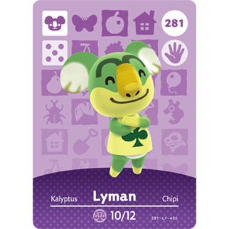 Amiibo - Carte Lyman Animal Crossing (#281)