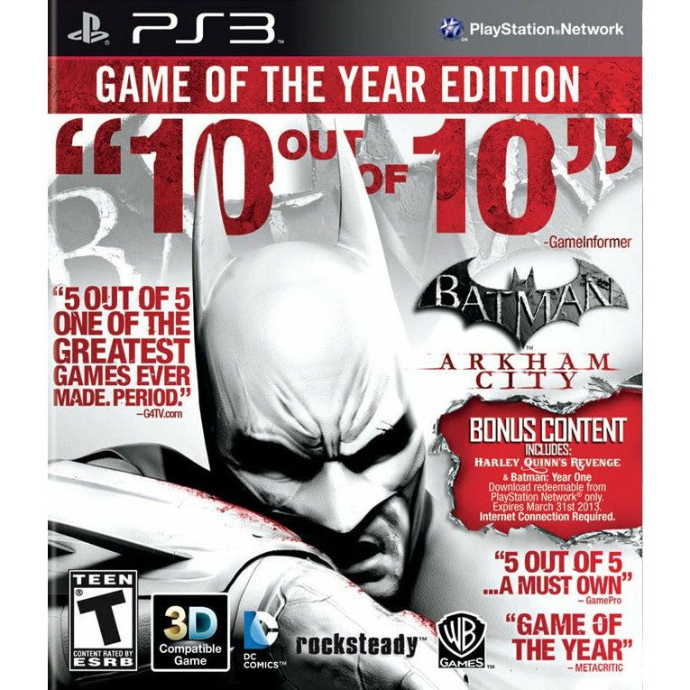 PS3 - Batman Arkham City (Jeu de l'année)