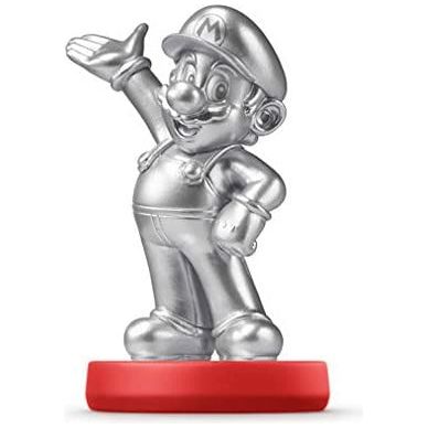 Amiibo - Figurine Mario Argenté Super Mario Bros