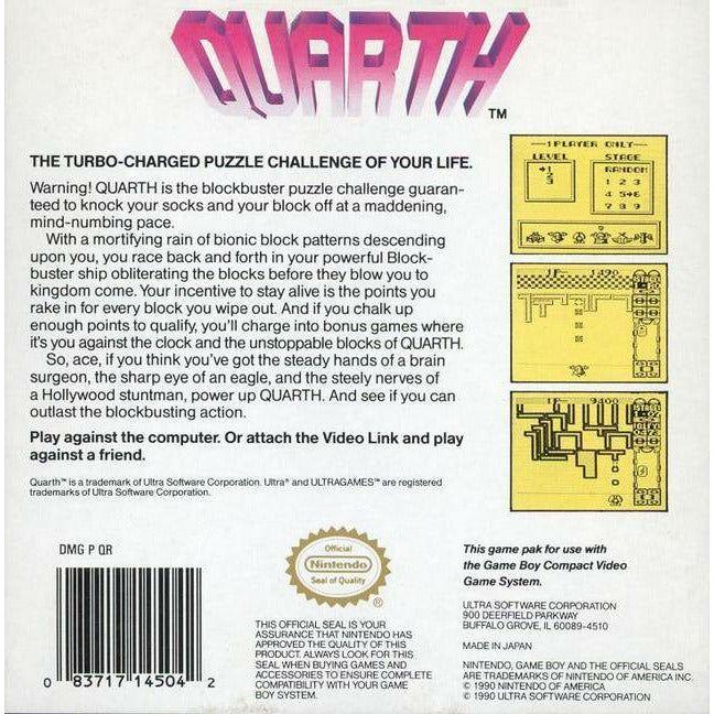 GB - Quarth (Cartridge Only)