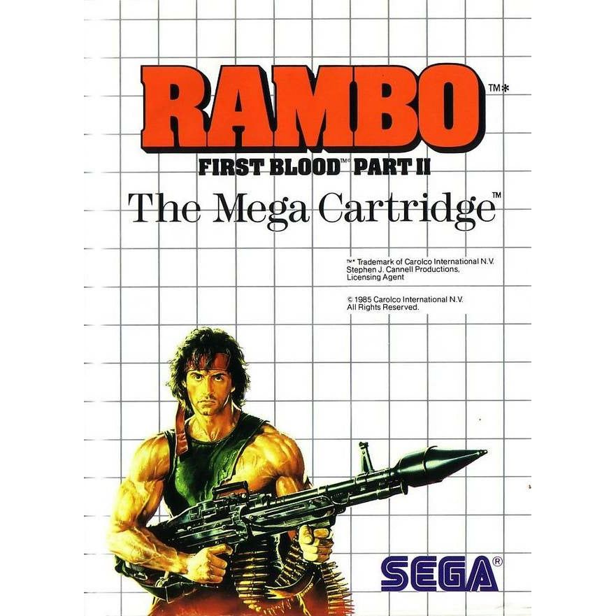Master System - Rambo First Blood Part II (In Case)