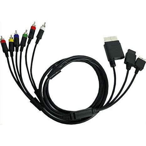 Câble composant 3-en-1 (XBOX 360/Wii/(PS1/PS2/PS3))