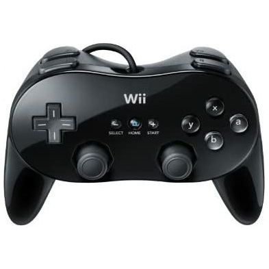 WII - Wii Classic Pro Controller (Black)