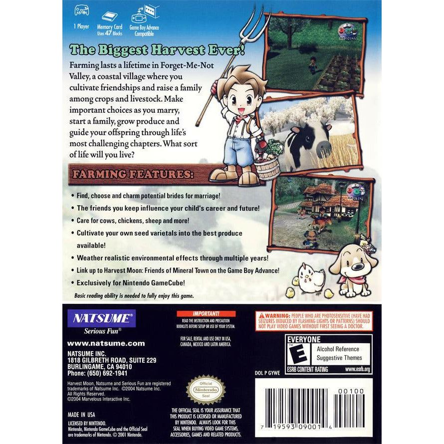 GameCube - Harvest Moon Une vie merveilleuse