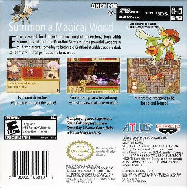 GBA - Summon Night Swordcraft Story (cartouche uniquement)