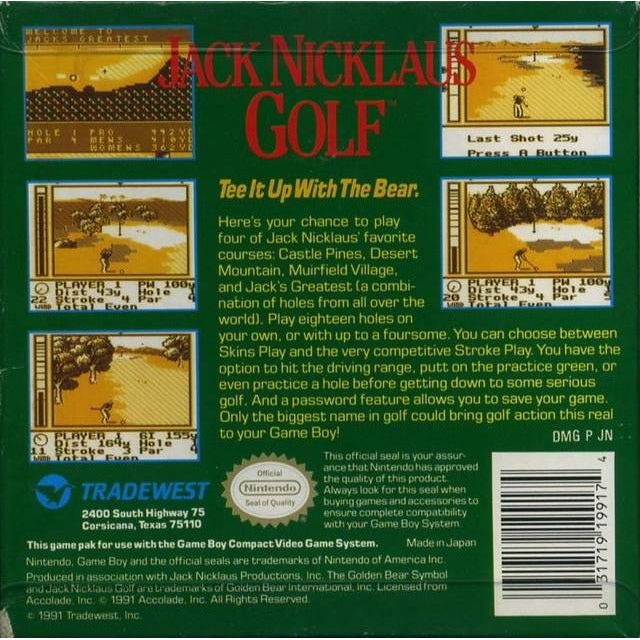 GB - Jack Nicklaus Golf