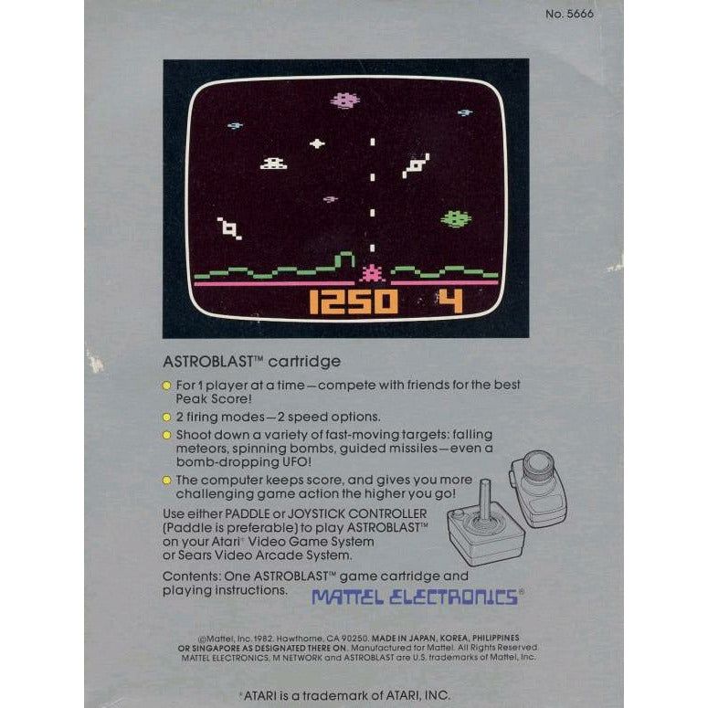 Atari 2600 - Astroblast (Cartridge Only)