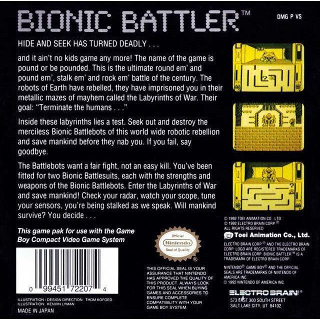 GB - Bionic Battler (Cartridge Only)