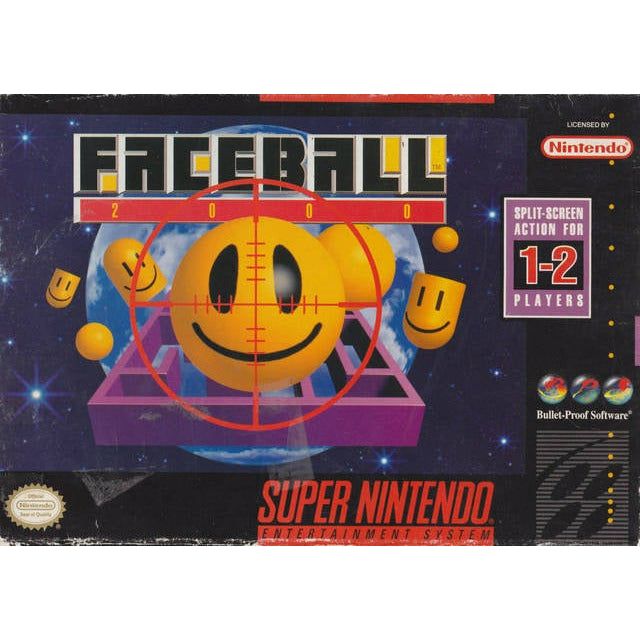 SNES - Faceball 2000 (Complete in Box)