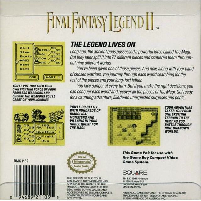 GB - Final Fantasy Legend II (Cartridge Only)