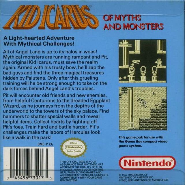 GB - Kid Icarus Of Myths and Monsters (Cartridge Only)