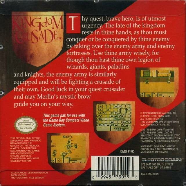 GB - Kingdom Crusade (Cartridge Only)