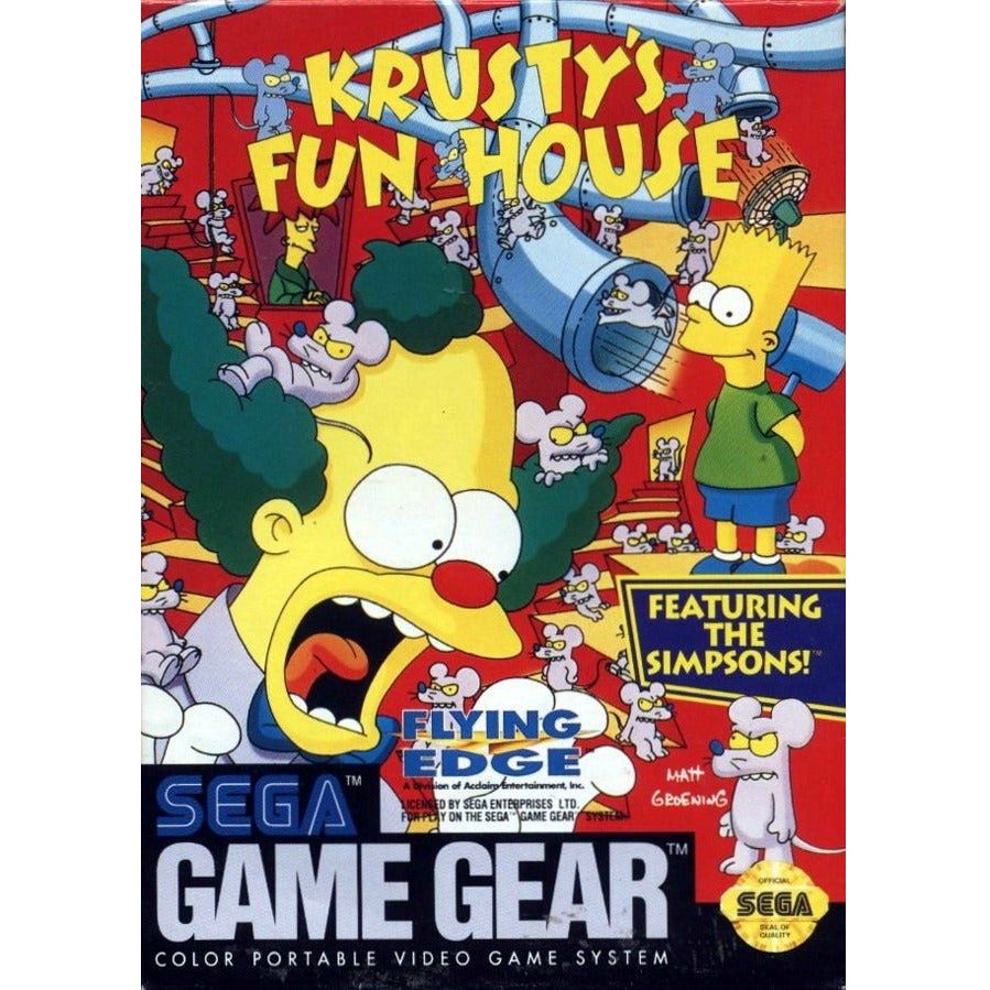 GameGear - Krusty's Fun House (cartouche uniquement)
